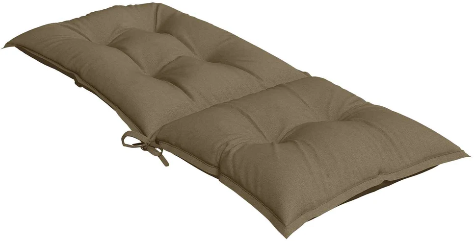 Kėdės pagalvėlės, 6vnt., taupe, 120x50x7cm, audinys