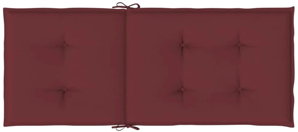 Kėdės pagalvėlės, 6vnt., vyno raudonos, 120x50x4cm, audinys