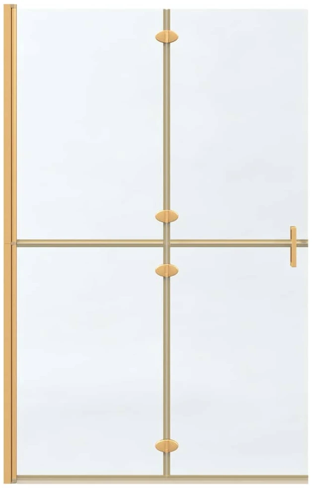 Keliaujanti dušo siena Auksinė 120 x 6,5 x 190 cm