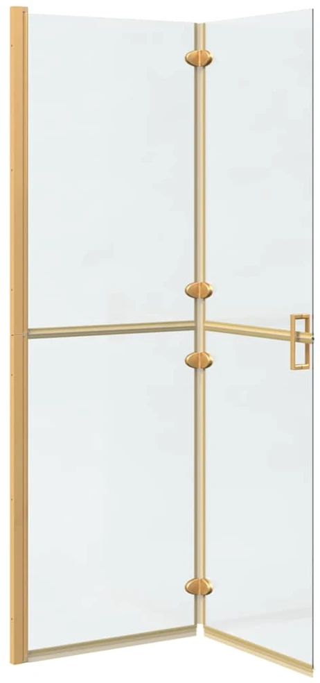 Keliaujanti dušo siena Auksinė 120 x 6,5 x 190 cm