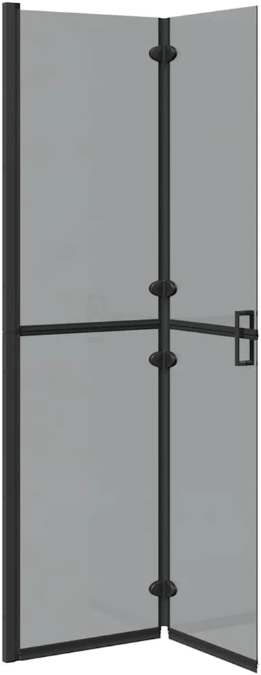 Keliaujanti dušo siena Juoda 100 x 6,5 x 190 cm