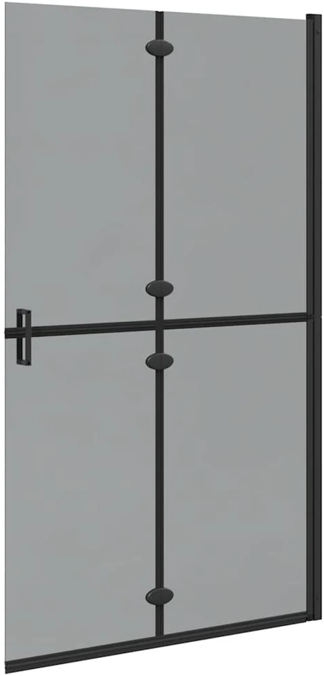 Keliaujanti dušo siena Juoda 110 x 6,5 x 190 cm