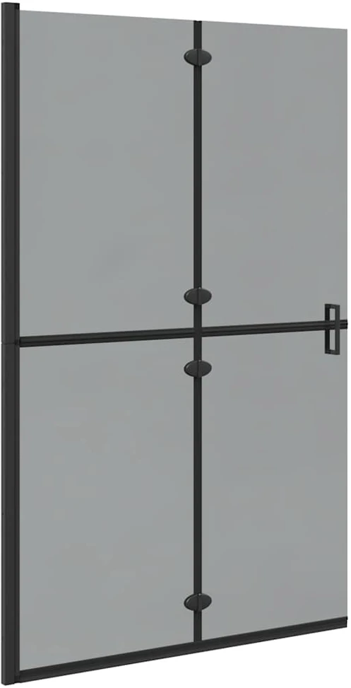 Keliaujanti dušo siena Juoda 120 x 6,5 x 190 cm