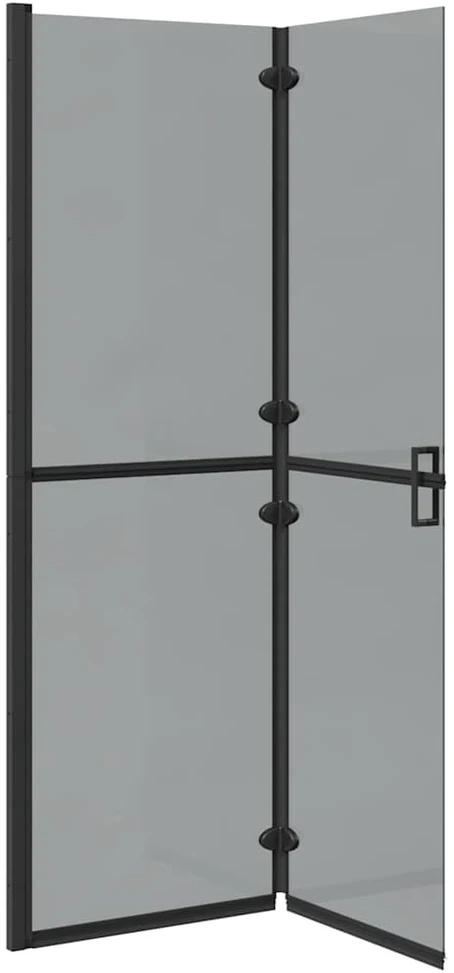Keliaujanti dušo siena Juoda 120 x 6,5 x 190 cm