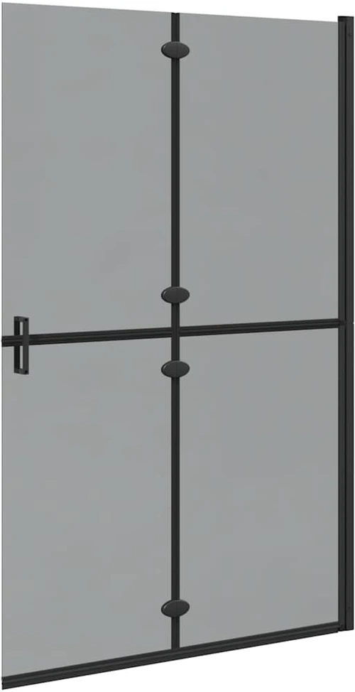Keliaujanti dušo siena Juoda 120 x 6,5 x 190 cm