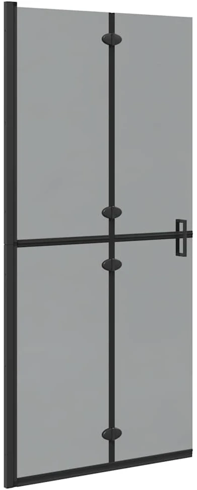 Keliaujanti dušo siena Juoda 90 x 6.5 x 190 cm