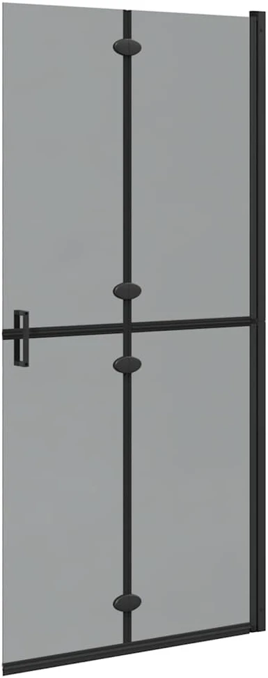 Keliaujanti dušo siena Juoda 90 x 6.5 x 190 cm