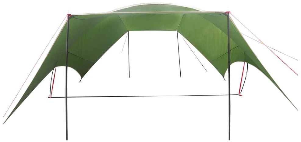 Kempingo tentas, atsparus vandeniui Žalia 690 x 580 x 255 cm