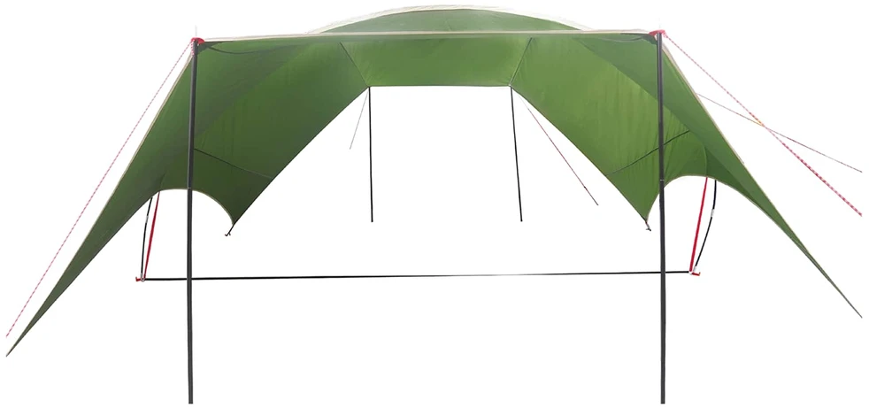 Kempingo tentas, atsparus vandeniui Žalia 690 x 580 x 255 cm