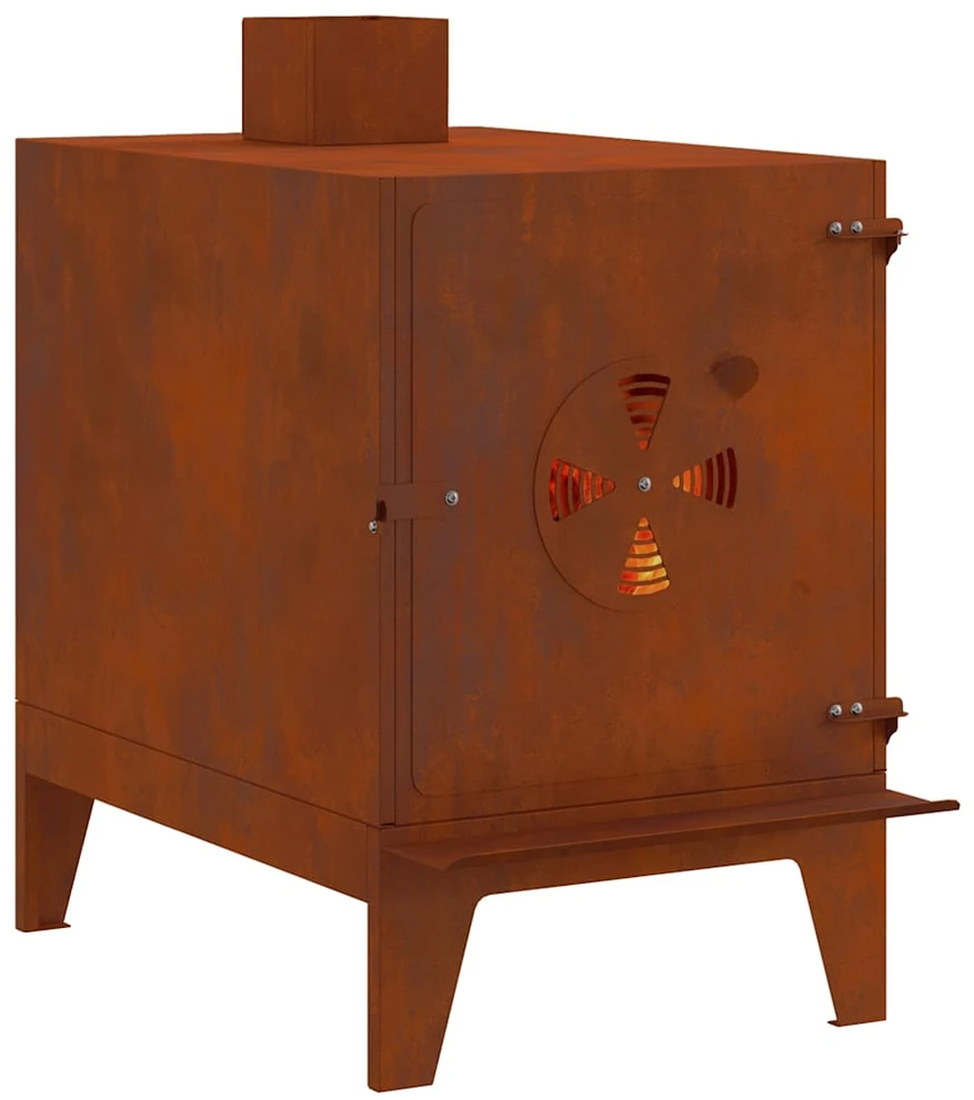 Kempingo viryklė, 35x50x60 cm, Corten plienas