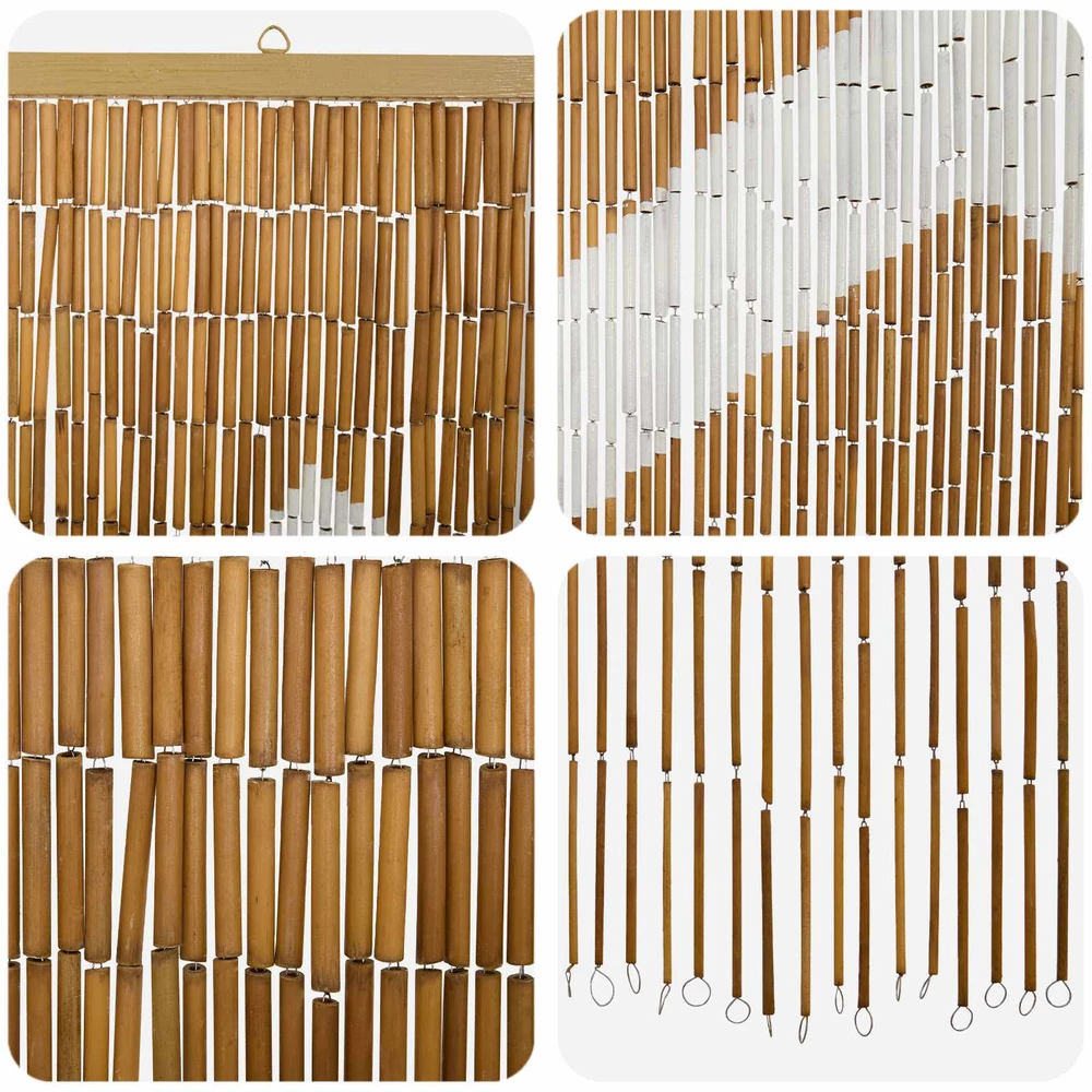 Kenkėjų Durų Užuolaida multicolor 100 x 200 cm Bambukas