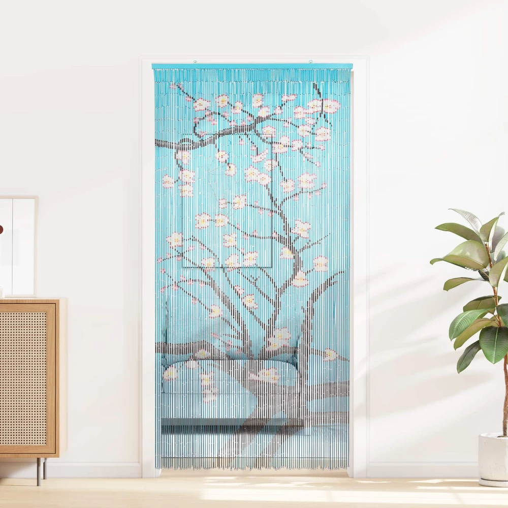Kenkėjų Durų Užuolaida multicolor 100 x 200 cm Bambukas