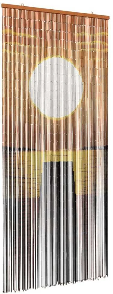 Kenkėjų Durų Užuolaida multicolor 200 x 90 cm Bambukas