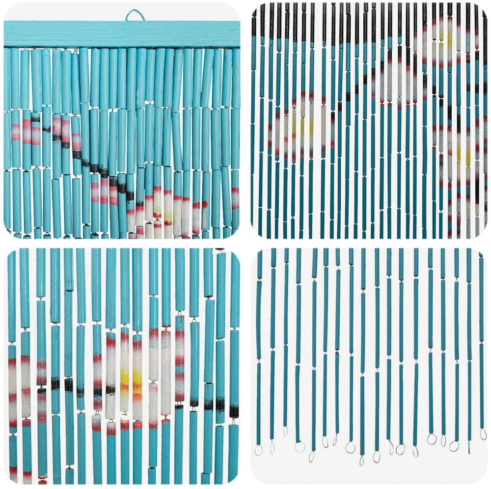 Kenkėjų Durų Užuolaida multicolor 100 x 200 cm Bambukas