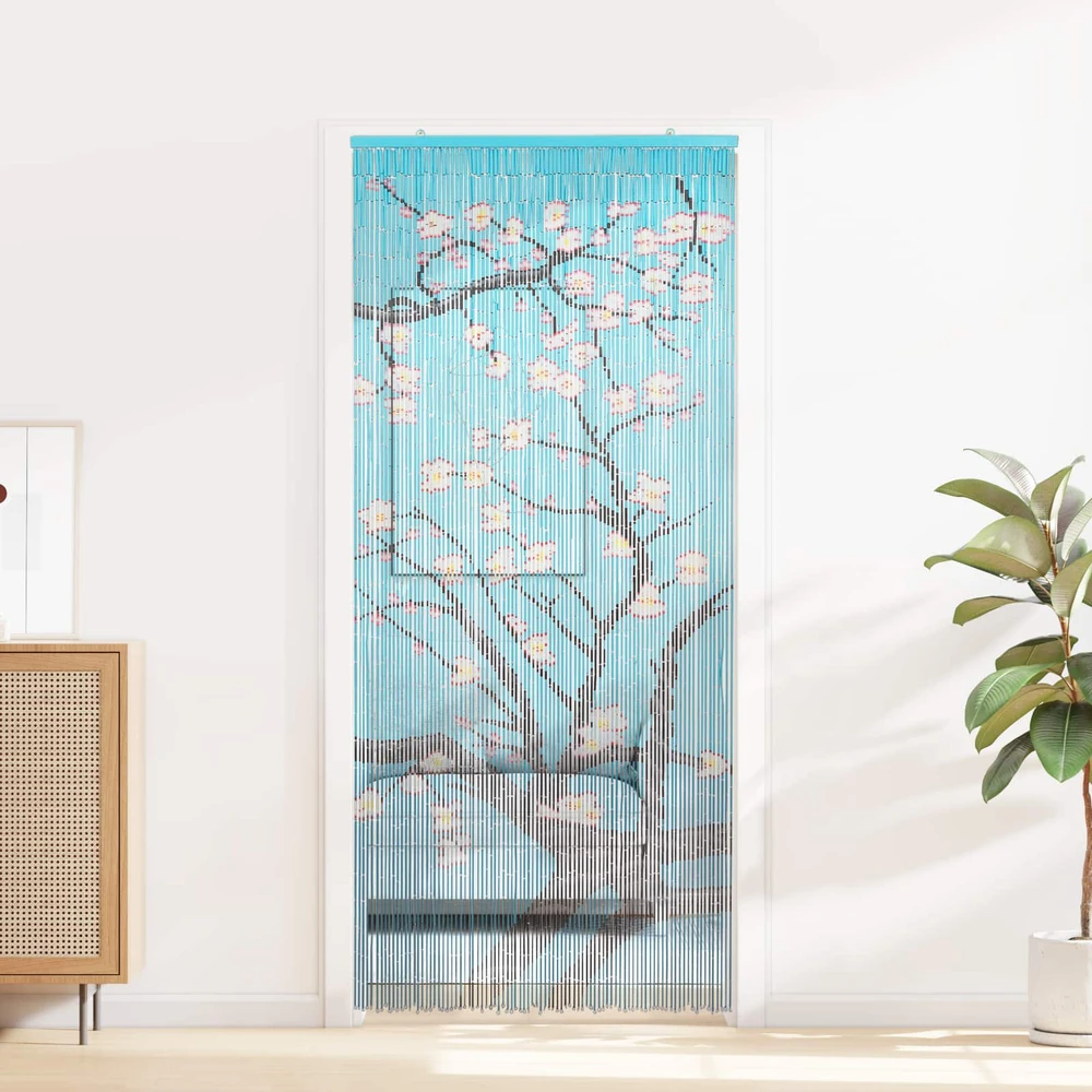 Kenkėjų Durų Užuolaida multicolor 90 x 200 cm Bambukas