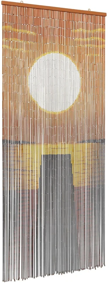 Kenkėjų Durų Užuolaida multicolor 90 x 200 cm Bambukas