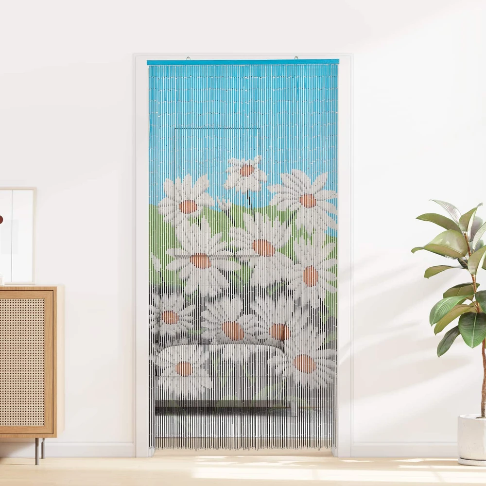 Kenkėjų Durų Užuolaida multicolor 100 x 200 cm Bambukas