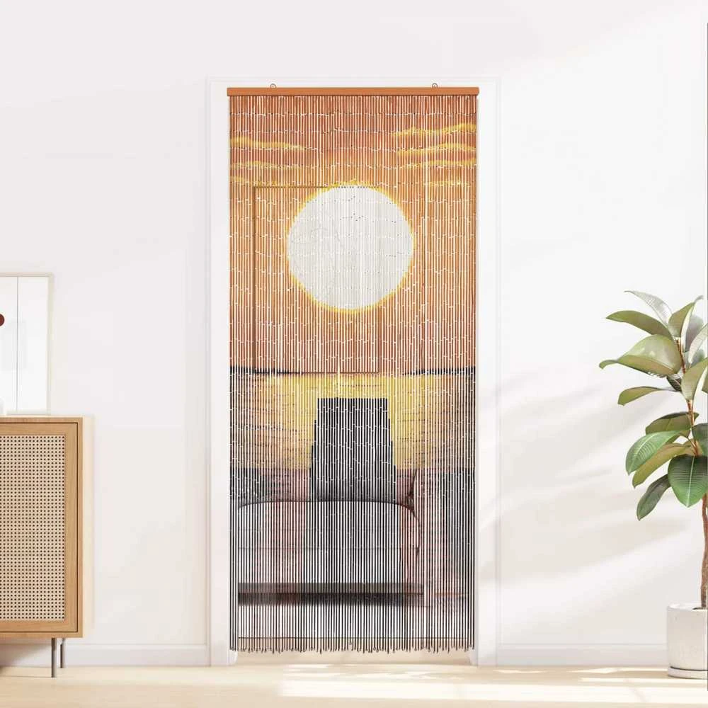 Kenkėjų Durų Užuolaida multicolor 200 x 90 cm Bambukas