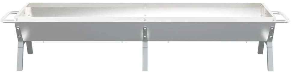 Kepsninės padėklas, sidabrinis, 158x42x31cm, plienas