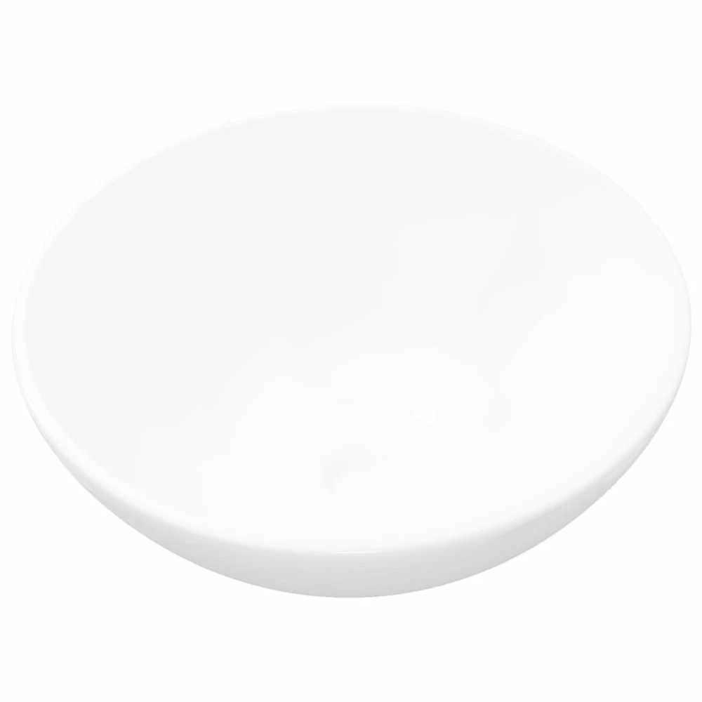 Keramikinis Vonios Praustuvas, Apvalus, Baltas