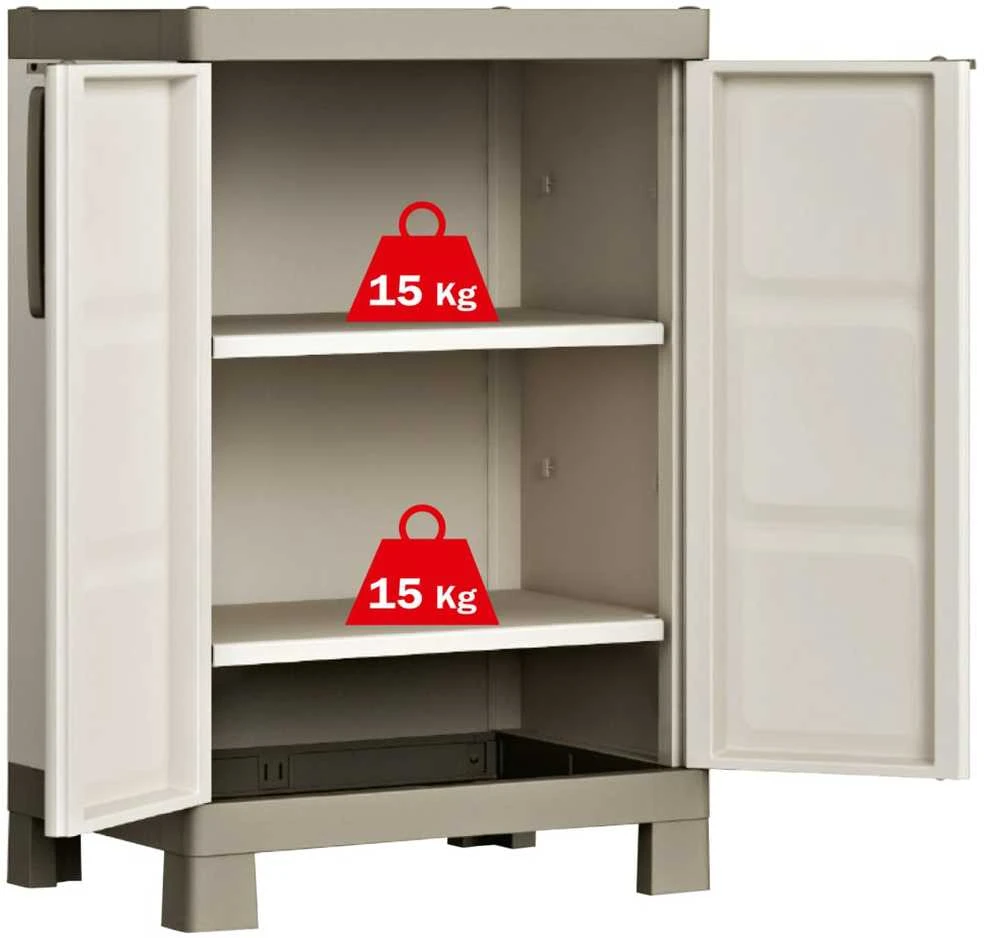 Keter Žema spintelė Excellence, kreminės spalvos, 97cm