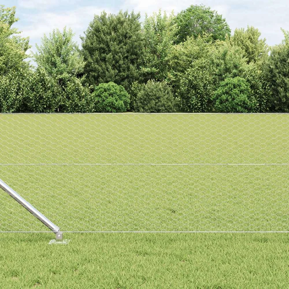 Hexagonal Fence with Post 10 x 0,6 m Galvanizuotas plienas