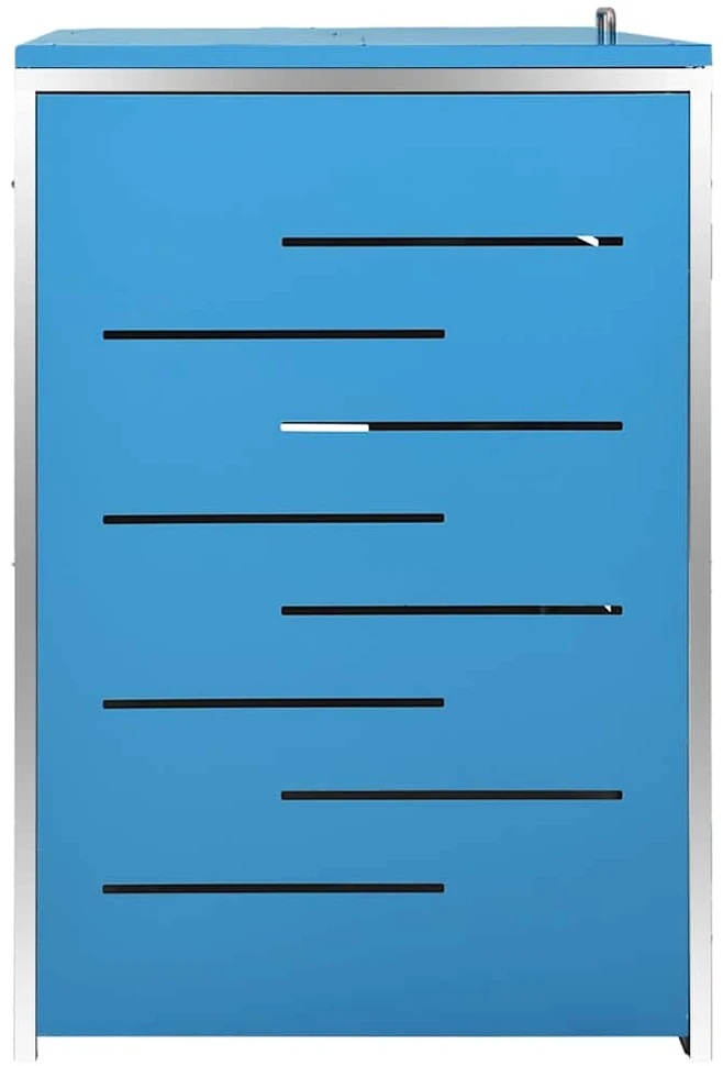 Keturvietė konteinerių pastogė, 276,5x77,5x112,5 cm, plienas