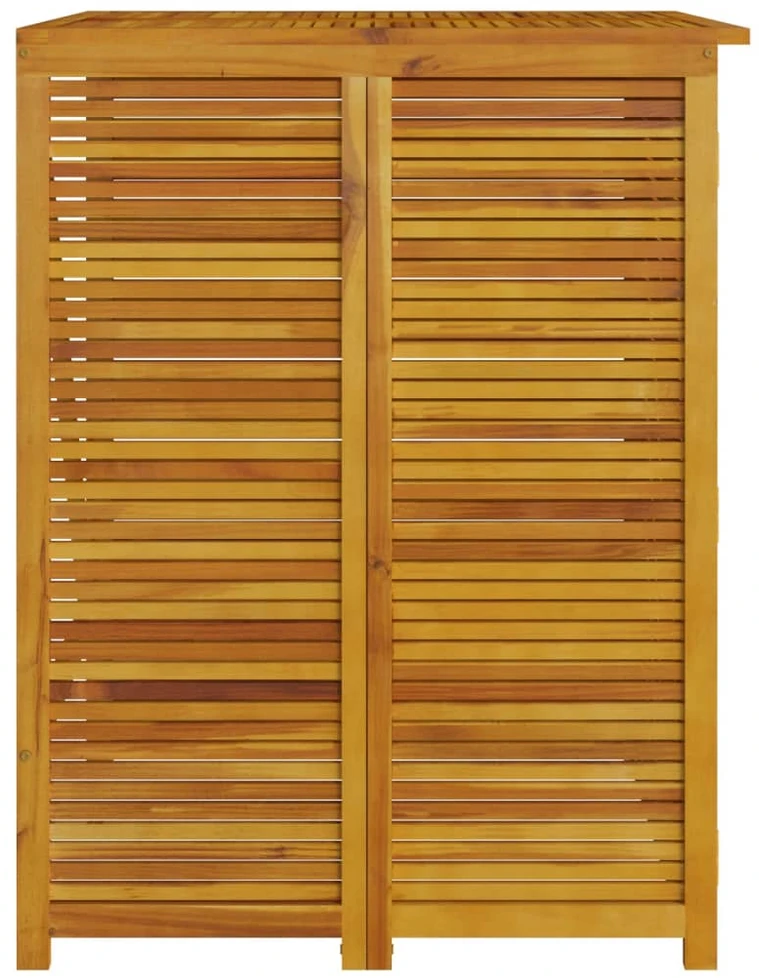 Keturvietė šiukšlių konteinerių pastogė, 280x89x117cm, akacija