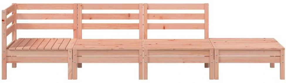 Keturvietė sodo sofa, douglas eglės medienos masyvas