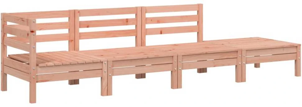 Keturvietė sodo sofa, douglas eglės medienos masyvas