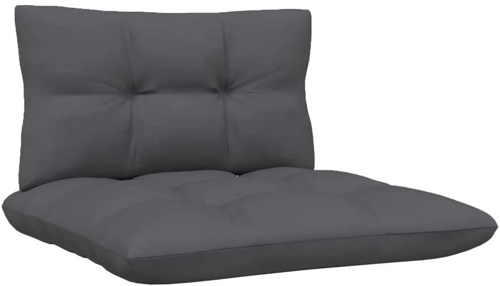 Keturvietė sodo sofa su antracito pagalvėlėmis, pušies masyvas