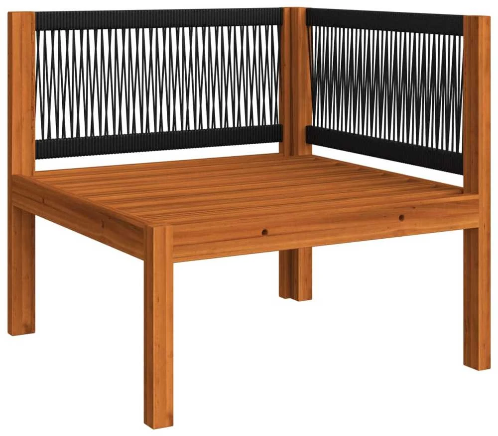 Keturvietė sodo sofa su pagalvėlėmis, akacijos medienos masyvas