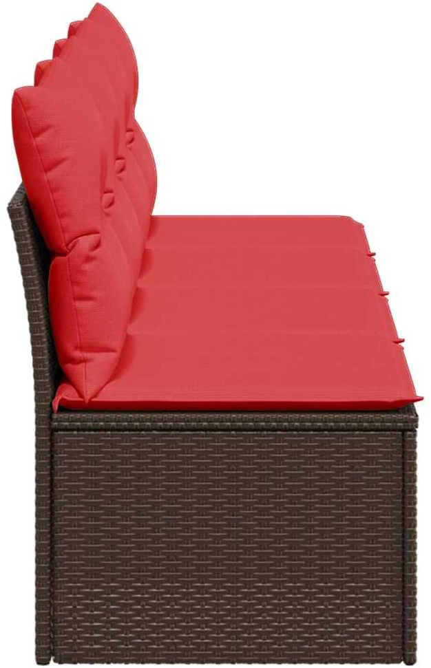 | Sodo sofa | su pagalve Ruda 220 x 62 x 69 cm poliratanas
