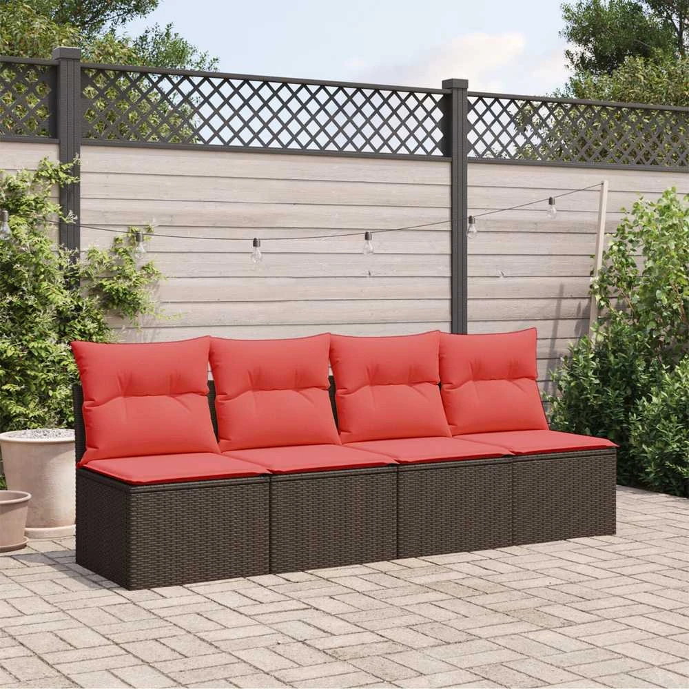 | Sodo sofa | su pagalve Ruda 220 x 62 x 69 cm poliratanas