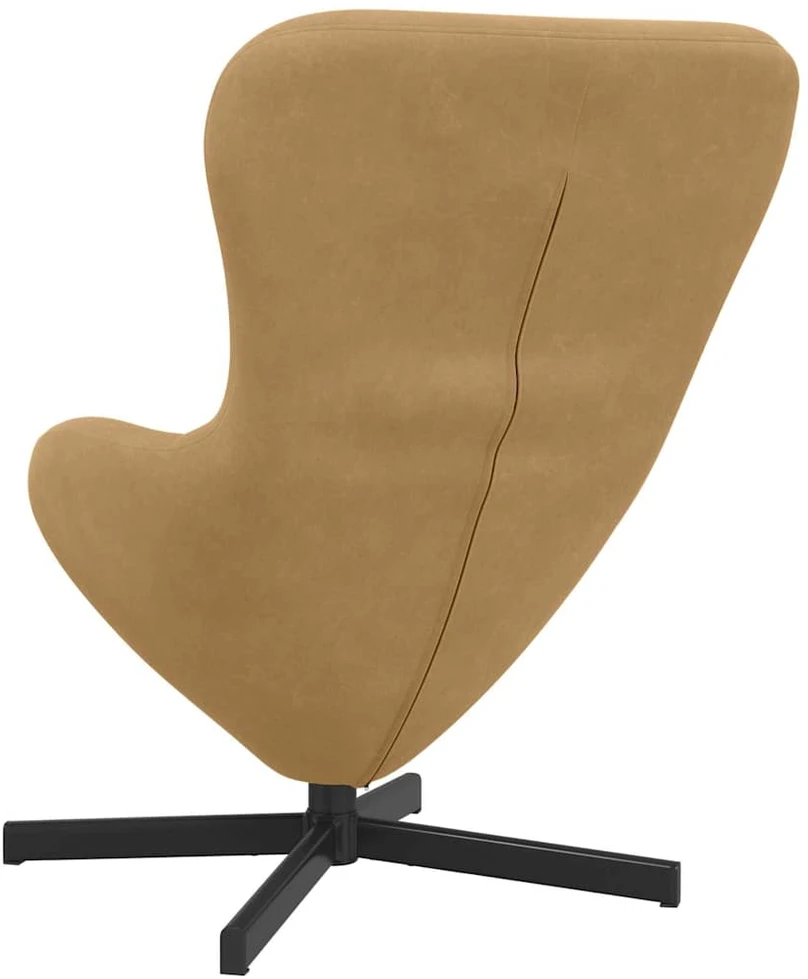 Fotelis Kiaušinio formos krėslas Ruda 63 x 73 x 90 cm Aksomas