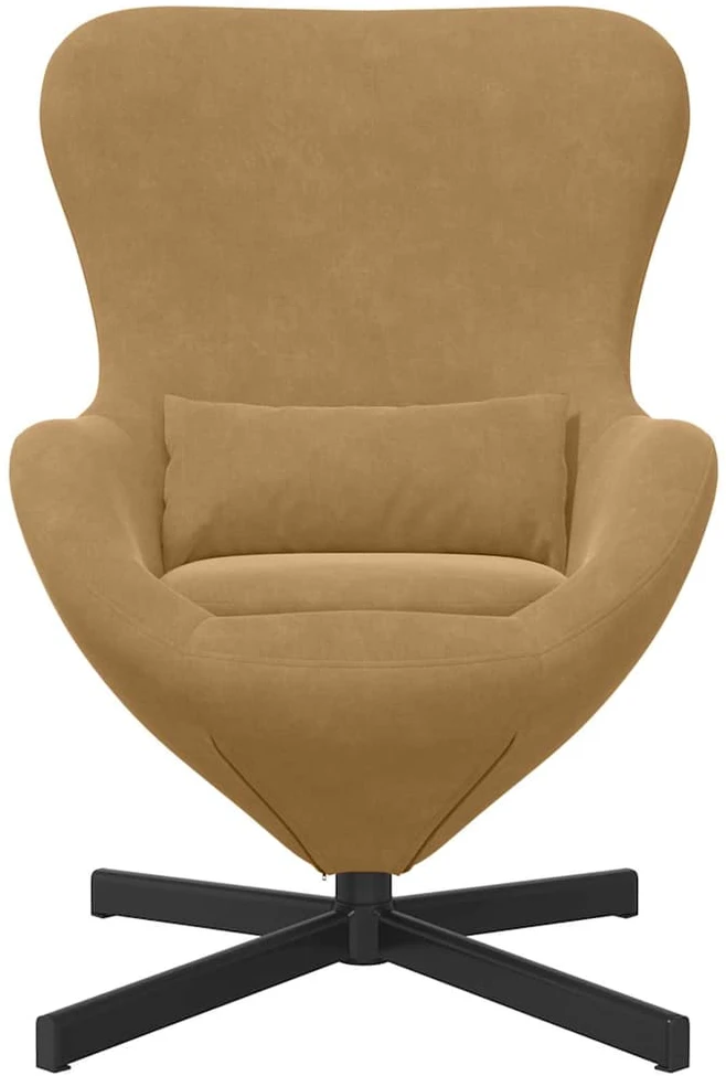Fotelis Kiaušinio formos krėslas Ruda 63 x 73 x 90 cm Aksomas