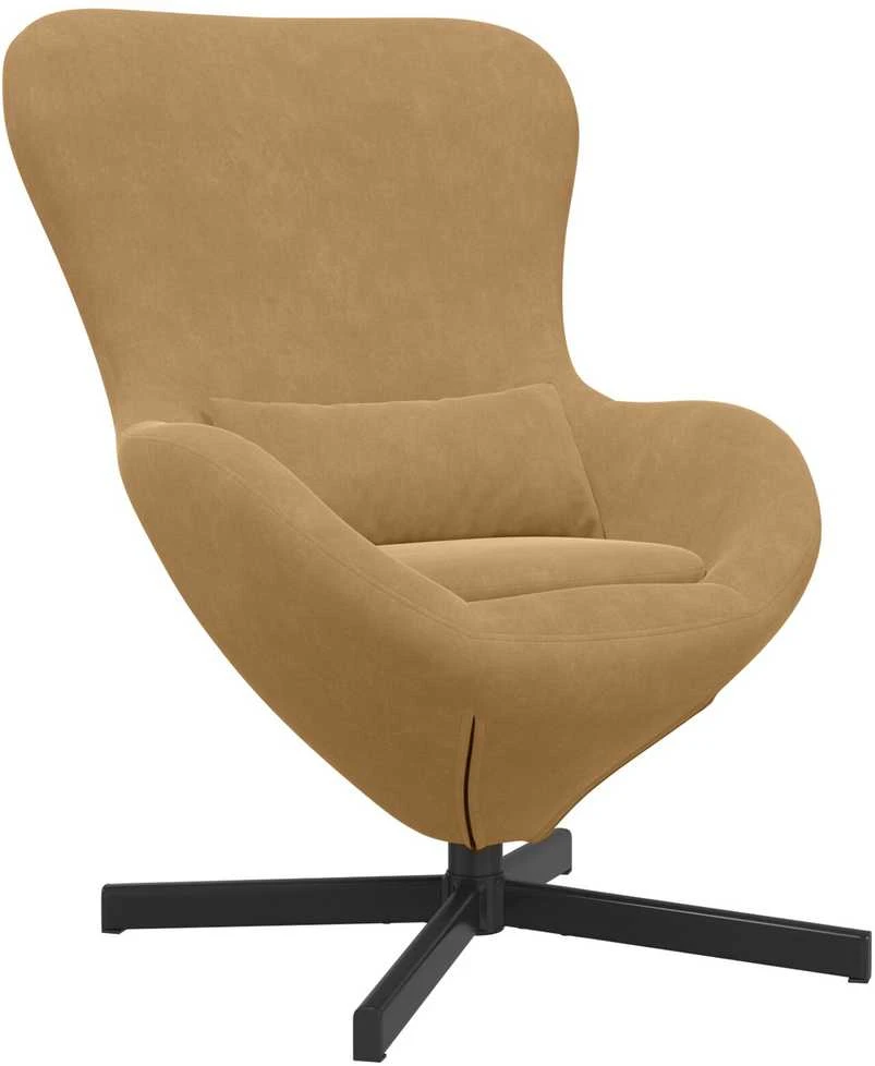Fotelis Kiaušinio formos krėslas Ruda 63 x 73 x 90 cm Aksomas
