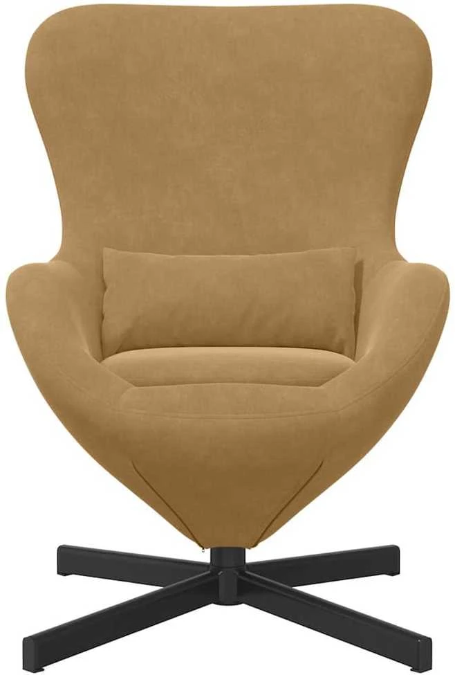 Fotelis Kiaušinio formos krėslas Ruda 63 x 73 x 90 cm Aksomas