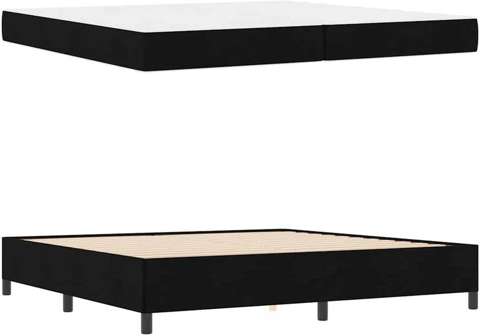 Kiemas lova Juoda 200 x 200 cm audinys