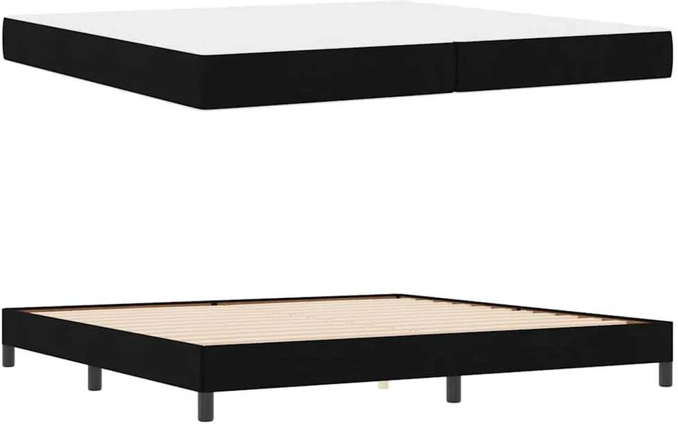 Kiemas lova Juoda 200 x 200 cm audinys