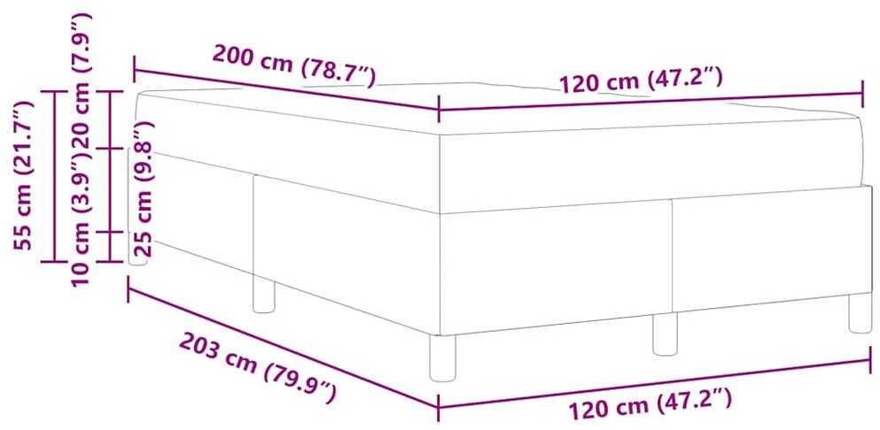 Lova Lovos rėmas Juoda 120 x 200 cm audinys