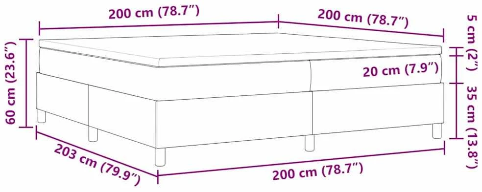 Kiemas lova Kremas ir balta 200 x 200 cm Kordūrinis audinys