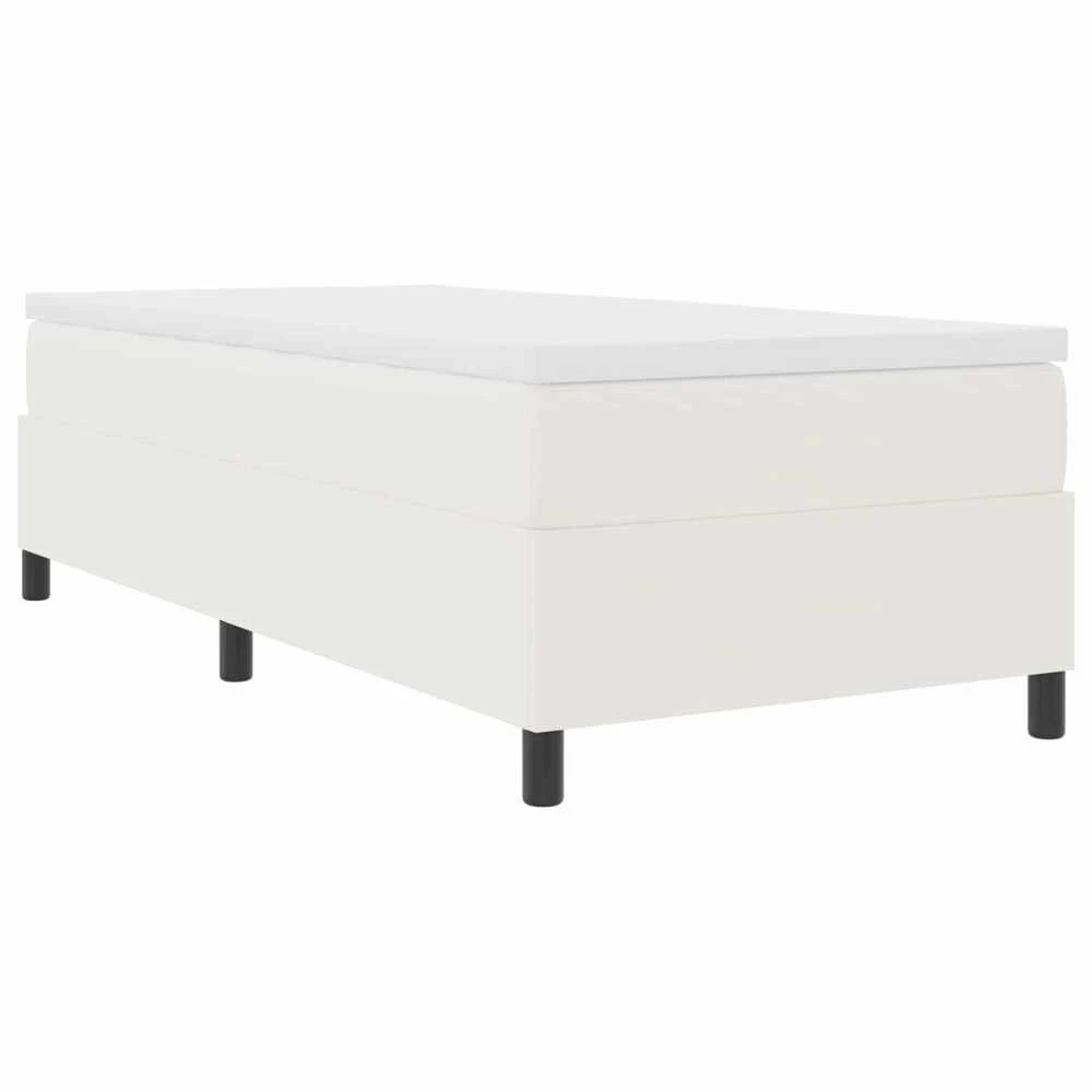 Lova Platforminės lovos rėmas Kreminė 90 x 190 cm Kordūrinis audinys