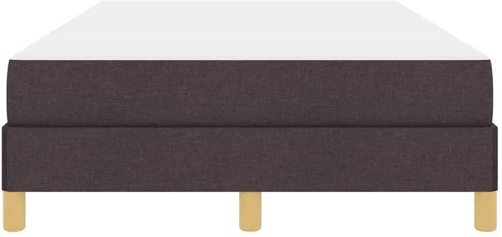 Kiemas lova su čiužiniu Tamsiai rudas 120 x 200 cm audinys