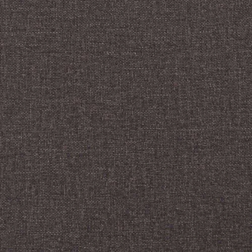 Kiemas lova su čiužiniu Tamsiai rudas 120 x 200 cm audinys