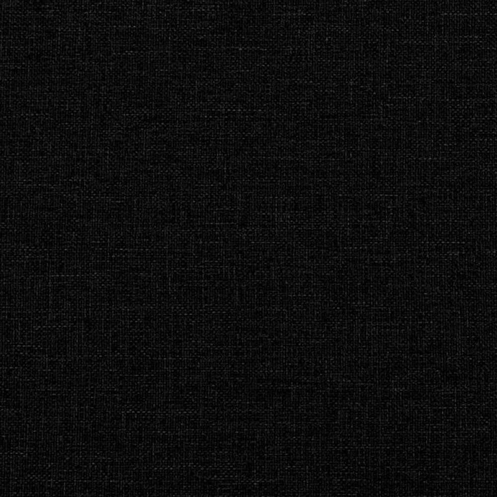 Kiemas lova su LED juostelėmis Juoda 200 x 200 cm audinys