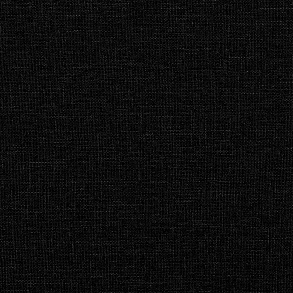 LED Čiužinio Lova su galvūgalio Juoda 200 x 200 cm audinys