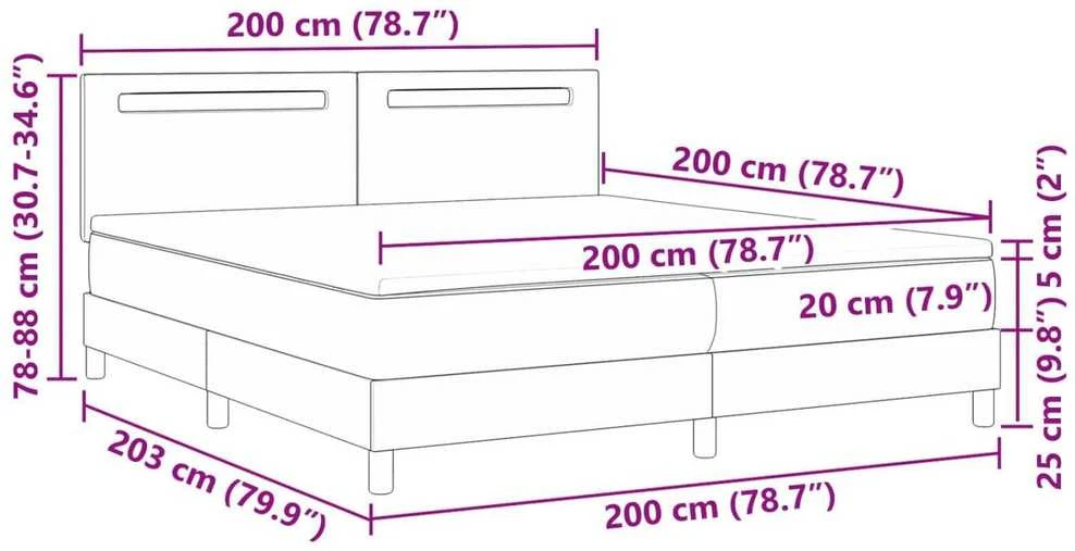 Kiemas lova su galvūgalio Kapučino 200 x 200 cm Dirbtinė oda