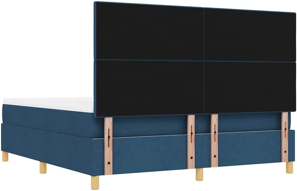 Kiemas lova su pagalve Mėlyna 200 x 180 cm audinys