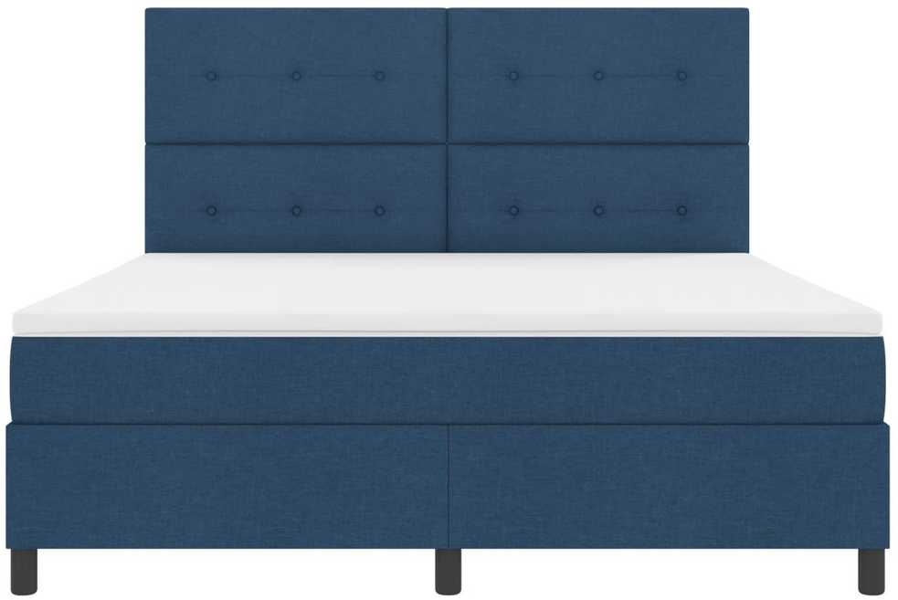 Kiemas lova su LED juostelėmis Mėlyna 180 x 200 cm audinys